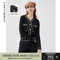 The Longpose Fast-style Lean Temperament set up Dont give a small blouse Women 2022 New small fragrant wind knit cardiovert jacket