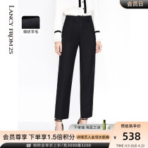 Lanpose Professional Pants Children 2021 Early Autumn Black High Waist Display Slim Tapered Straight Barrel Suit Pencil 90% Pants Woman