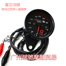 Motorcycle instrument GN125 CG125 retro instrument modified code table meter LED odometer with gear display instrument