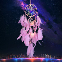 Dream catcher net hanging wind chimes Forest department girls diy bedroom shop dream net energy net feather air charm material handmade