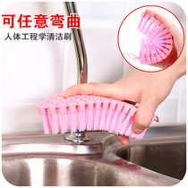  Multifunctional bendable laundry brush cleaning bathtub brush cleaning brush corner gap kitchen with no dead angle brush