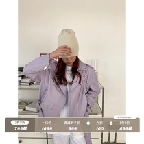Yuan plus a high-end leather leather jacket womens short motorcycle sheepskin 2021 new leather jacket spring and autumn