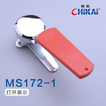 MS172-1-3 chassis cabinet lock ring net cabinet distribution box hardware equipment cylindrical lock turn tongue lock red handle open