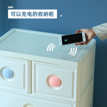 Drawer storage 5-layer storage cabinet Plastic chest of drawers Baby wardrobe Childrens toy cabinet Multi-layer storage cabinet