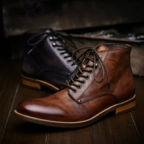 Spring British business Martin boots mens high-top shoes casual leather short boots mens leather boots tide retro mens boots