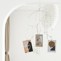 ins Stockholm balance pendant creative decoration photo clip postcard art modern hanging House