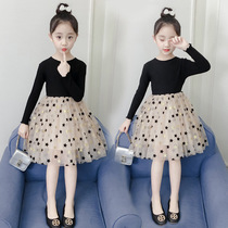 Girls dress 2022 Spring Dress New Korean Version Children Great Boy Dress Spring Autumn Little Girl Foreign Air Princess Dress