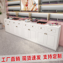  Custom paint nail art cabinet Nail polish swatch display cabinet Nail shop nail oil glue storage cabinet locker floor