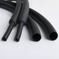 Φ4mm black double-wall tube 3 times shrinkage rate with adhesive heat shrink tube thick wall seal waterproof