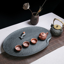 Natural Ujinshi Tea Tray Simple Stone Tea Table Tea Sea Size Tea Tray Stone Household Drain Drain Dry Brew Kung Fu
