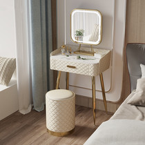 Dressing table Nordic light luxury modern simple small apartment makeup table bedroom Net red ins Wind narrow makeup cabinet mini