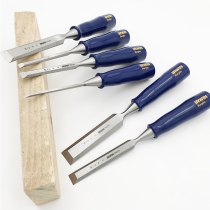 American IRWIN Owen woodwork chisel flat chisel can knock special steel piercing handle wooden chisel tool Tenon chisel flat chisel