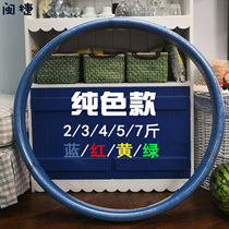 Hula hoop soft foam sponge Korean women aggravate adult weight loss slimming waist and abdomen fitness solid color