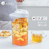 Japan asvel cold kettle plastic water bottle fruit teapot cold water Cup refrigerator cold kettle