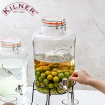 British kilner sparkling wine glass bottle sealed wine bottle plum wine jar green plum special with faucet wine tank