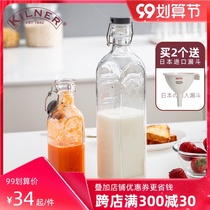 British kilner glass bottle household sparkling wine sealed bottle empty bottle milk bottle fruit juice bottle buckle bottle