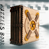 gm same Da Vinci codebook wooden puzzle decryption toy Codex Silenda box ten levels of difficulty