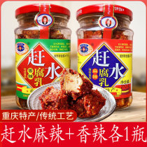 Two bottles of Chongqing Chuanshui brand tofu milk 210g Spicy Spicy and spicy each with a bottle of moldy tofu farmhouse