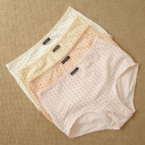 Playgirl Lady Briefs High Elastic Comfort Flat Corner Medium-high Waist Lace Pure Cotton Boxed 2 Dress T