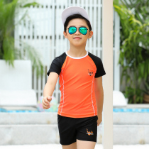 Childrens swimsuit suit sunscreen Big Boy split swimming suit Korean version of quick-drying boy Beach student swimsuit