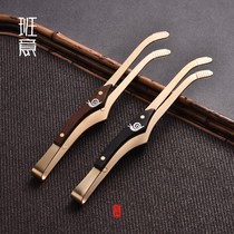 Banyi pure copper tea clip high quality copper tweezers tea copper clip tea ceremony zero with metal cup clip kung fu tea set accessories