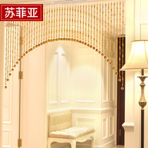Sophia door curtain Bead curtain Crystal partition curtain Living room entrance new finished bedroom curtain hanging curtain