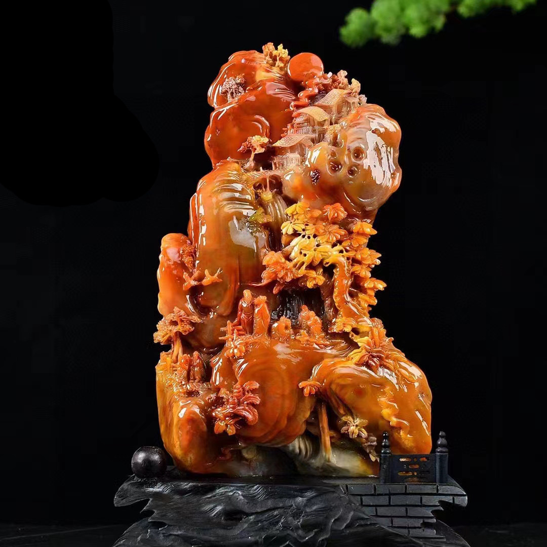 ☆古寶堂☆蒐集【B】『田黄石羅漢擺件』中国古董品 賞物 置物