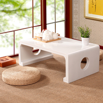 Modern simple tatami tea table table floating window table window sill table Japanese Zen tea table solid wood small kang table low table