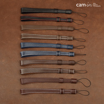 cam-in Leather Digital Micro single camera Wrist strap lanyard string interface for black card Ricoh WS005