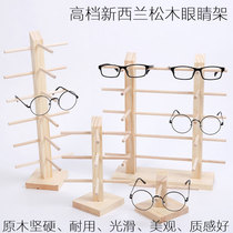 New pine solid wood myopin glasses frame glasses display stand wood sunglasses display bracket