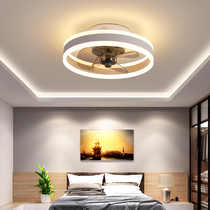 Bedroom fan lamp Nordic ceiling electric fan lamp customer restaurant modern simple frequency conversion mute light luxury ceiling fan lamp