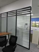 Changsha office aluminum alloy glass partition wall with shutters factory direct sales