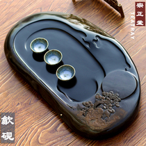 Zongzhitang natural stone tea plate Stone tea plate Stone tea table Stone tea table stone stone tea set