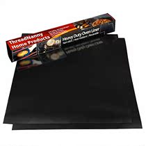 Black 2 Pack Large Thick Heavy Duty Non Stick Tefl