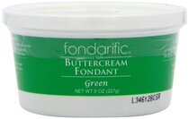 Fondarific Buttercream Fondant Green 8 Ounce Fond
