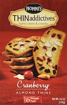 Nonnis Thin Addictives: Cranberry Almond Thins 4 4oz