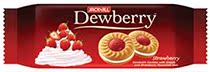 Dewberry Thai Cookies Filled with Cream and Strawber