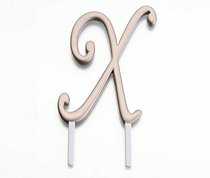 Lillian Rose Monogram Cake Topper Letter X Gold