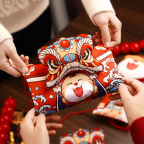New year red envelope 2022 new profit seal New Year Tiger year Tiger head 2021 pressure year bag fabric personality creativity
