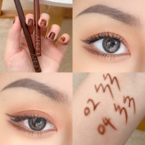 unny eyeliner gel pen New old version waterproof non-smudge novice beginner color eyeliner pen brown