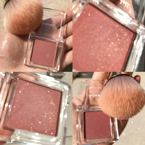 Orange single-color blush high-gloss dual-use one-piece plate plus 06 vitality orange nude makeup natural juduo