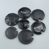 Black Cup Lid Ceramic Universal Cup Mark Cup Accessories Star Teacup Cover Porcelain Cup Baporcelain Cke Cover Single Sell Cup Lid