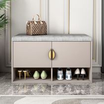 Nordic light luxury shoe stool modern simple home door can sit to wear shoes stool minimalist small apartment shoe cabinet