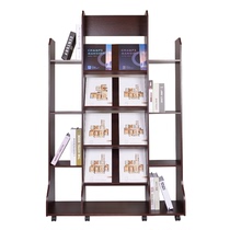 Wooden Magazine Shelf Press Shelf Newspaper Shelf Office Book Stand Propaganda Information Shelf Creatively-landed Journal