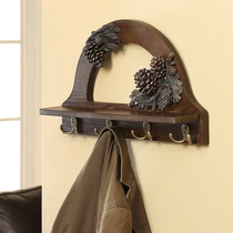 How good is the creative American European coat rack wooden shelf adhesive hook Wall wall rack wall rack