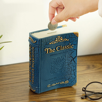 What a good creative piggy bank childrens large coin piggy bank book storage box piggy bank birthday gift