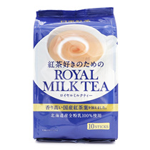 Spot Japan imported Nitto black tea Hokkaido Net Red milk tea flavor drink Hot drink punch drink 1 bag 10 140g