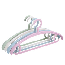 Hanger wide shoulder no Mark thick wide shoulder drying rack non-slip clothes hanging solid plastic clothes hanging rotatable clothing support