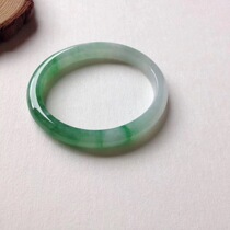 Ice floating flower noble concubine bracelet Myanmar Jade live hot sale small ring mouth round ring ring noodles egg noodles safe buckle pendant Lady