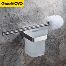 304 stainless steel toilet brush holder coated frosted glass mug toilet toilet toilet brush holder bathroom clean toilet brush